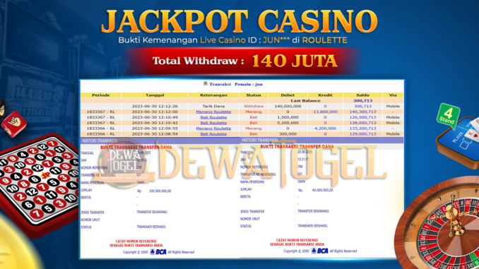 DWT JP LIVE CASINO 2 SIANG